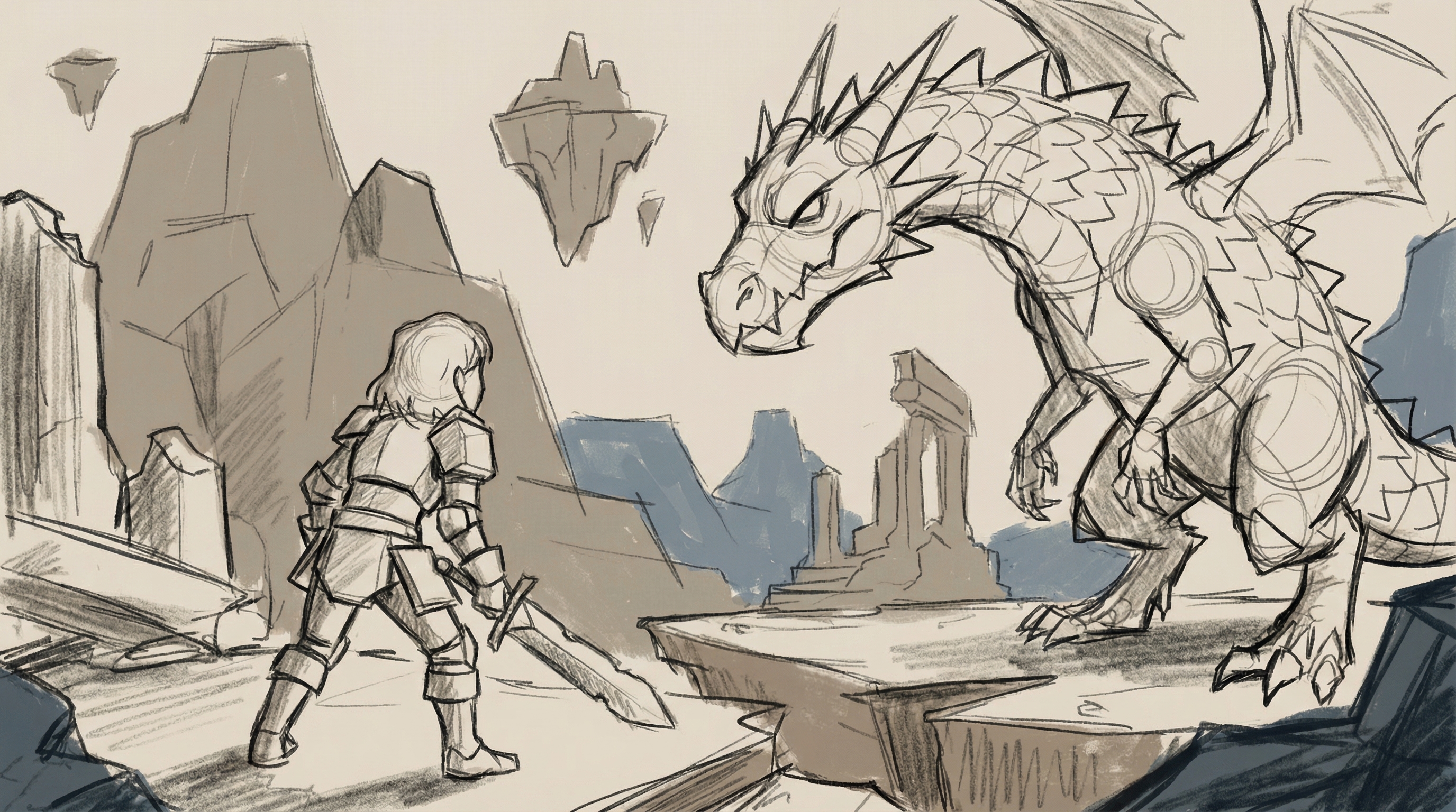 Concept art exploration bottom layer