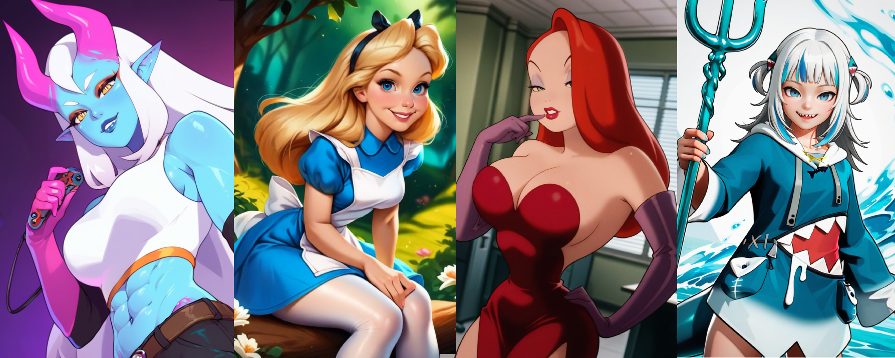 LoRAs characters collage